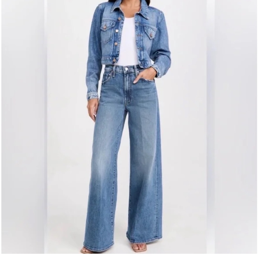 MOTHER Denim Roller Denim Zip Skimp size 26